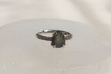 Labradorite Tear Cut Sterling Silver Ring