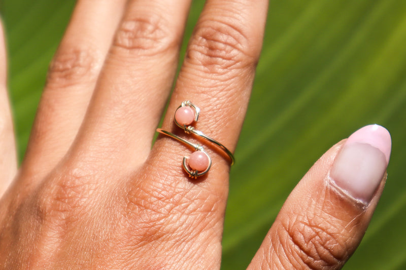 Pink Opal 14k Gold Filled Ring