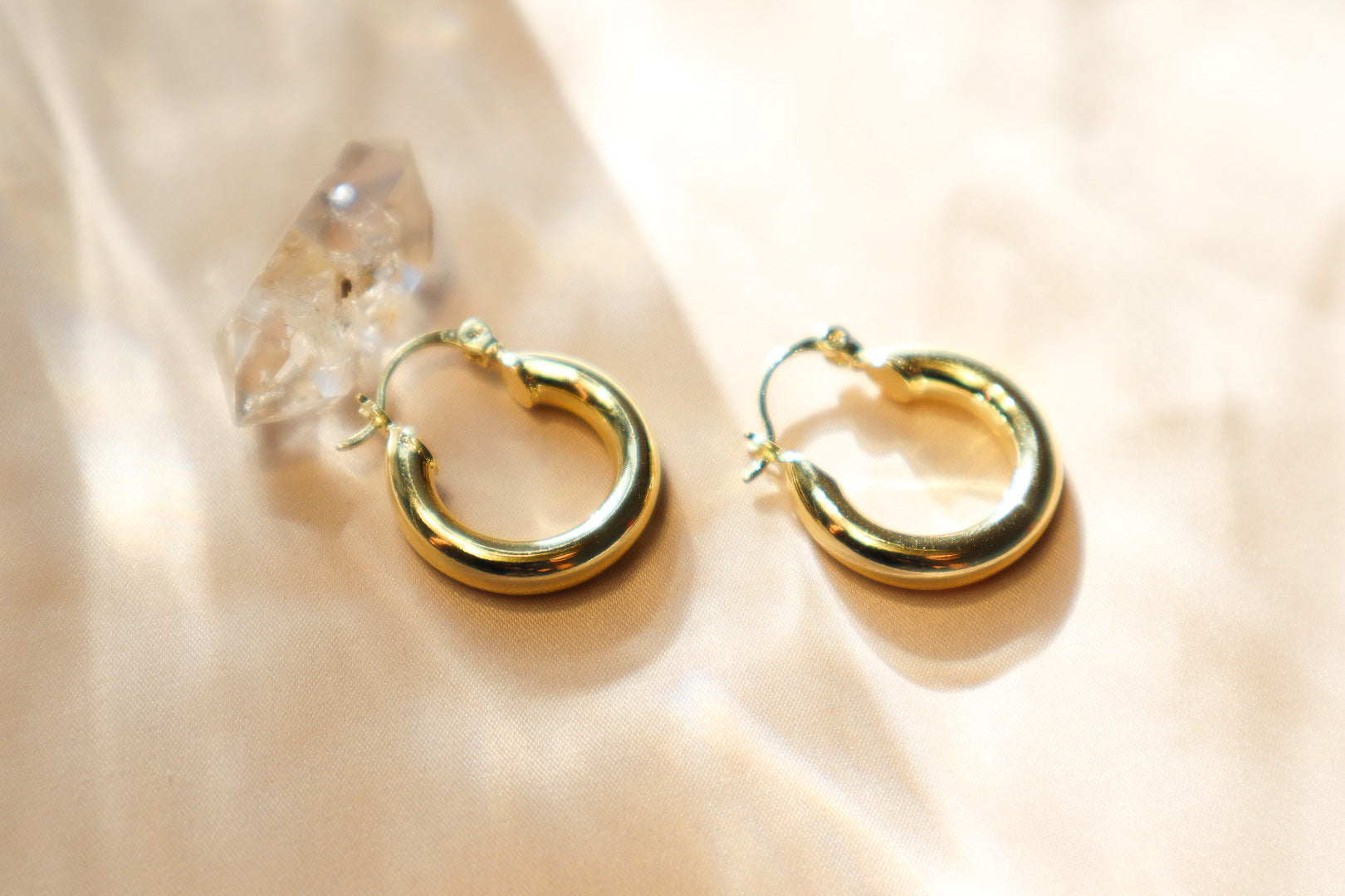 Chunky 14K Gold Filled Hoops