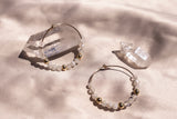 Moonstone 14k Gold Filled Beaded Hoop Earrings