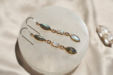 Labradorite & Rainbow Moonstone Earrings