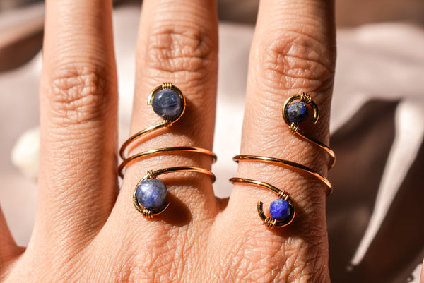 Lapis Lazuli Ring 14k Gold Filled