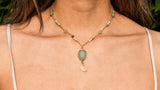 Fortune Necklace - Green Aventurine & Jade 14k Gold Filled